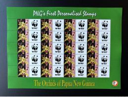 Delcampe - Papua New Guinea PNG 2007 Mi. 1244 Personalized WWF World Wide Fund For Nature Panda Faune Fauna Orchids Flowers - Ungebraucht