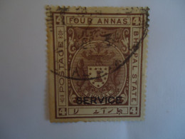 Delcampe - BHOPAL   INDIA USED STAMPS  SERVICE - Bhopal