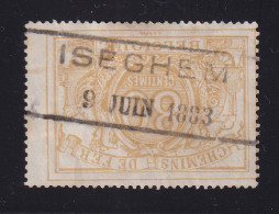 Delcampe - DDJJ 593 -  Chemin De Fer De Flandre Occidentale (West Vlaanderen) - TR12 Cachet Gare Privée Oblong ISEGHEM 1883 - Otros & Sin Clasificación