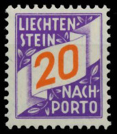 Delcampe - LIECHTENSTEIN PORTOMARKEN 1928 Nr 16 Ungebraucht X1429EE - Taxe