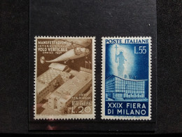 Delcampe - REPUBBLICA 1951 - Fiera Di Milano - Nn. 657/58 Nuovi ** + Spese Postali - 1946-60: Nieuw/plakker