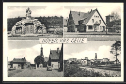 Delcampe - AK Höfer Bei Celle, Gasthaus Mariaglück, Kriegerehrung, Salzbergwerk - Bergbau