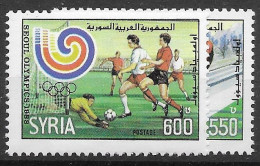 Delcampe - Syria Mnh ** Sports Set 1988 With Football 10 Euros - Syrien