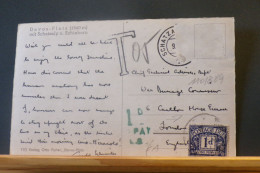 Delcampe - 110/389    CP SUISSE POUR ENGLAND TAXEE - Portomarken