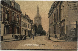 Delcampe - 59 - B30015CPA - HAZEBROUCK - St ELOI - Grande Rue Eglise - Legende Censuree - Très Bon état - NORD - Hazebrouck