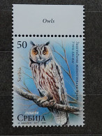 Delcampe - Stamp 4-1 - Serbia 2017 - Protected Animal Species, Owl, Hibou - Serbien