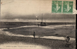 Delcampe - CPA Cayeux Sur Mer Coucher De Solell A Mareo Basse - Cayeux Sur Mer