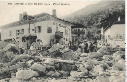 Delcampe - CATASTROPHE DE BOZEL     L ' HOTEL DES ALPES - Bozel