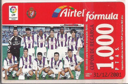 Delcampe - TARJETAAIRTEL CLUB FUTBOL VALLADOLID - Airtel
