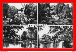 Delcampe - 3 CPSM/pf (78) LE VESINET. Multivues / Lac De Croissy Et Le Temple Protestant / Le Lac..*6145 - Le Vésinet