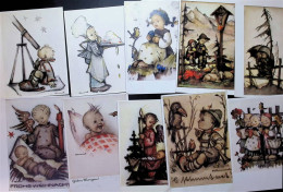 Delcampe - 13832016 - Lot Mit 14 AK Signiert Kuenstlerkarten - Hummel