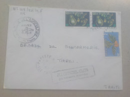 Delcampe - AU + RAPIDE =     TROIS JOLIS TIMBRES OFFICIELS CACHETS DE  POLYNESIE FRANCAISE SUR ENVELOPPE TAHITI - Covers & Documents