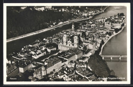 Delcampe - AK Passau, Stadtansicht Vom Flugzeug Aus - Passau