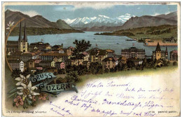 Delcampe - Gruss Aus Luzern - Litho - Luzern
