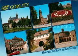 Delcampe - Goerlitz  Sachsen Sehenswuerdigkeiten Historische Stadt An Der Neisse Blumenuhr - Görlitz
