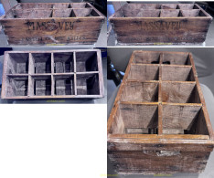 Delcampe - CAJA BEBIDAS MADERA MASSAVEU CASTELLAR DEL VALLES 45cm X 22cm - Otros & Sin Clasificación