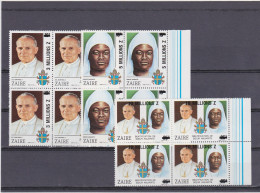 Delcampe - COB 1449/51  Zaligverklaring Zuster Anuarite Nengapeta  Recto Verso (opdruk Rood-surcharge Rouge) 1993  MNH - Nuevos