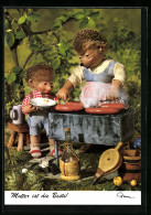 Delcampe - AK Mutter Ist Die Beste! - Mecki Grillt Würstchen - Mecki