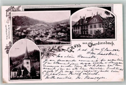 Delcampe - 3672 Oberdiessbach 1901 Foto AK Schloss Kirche - 13666438 - Oberdiessbach