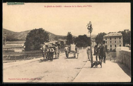 Delcampe - CPA St-Jean-du-Gard, Avenue De La Gare, Côté Ville - Saint-Jean-du-Gard