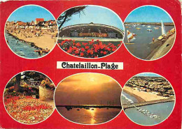 Delcampe - 17 - Chatelaillon-Plage - Multivues - Fleurs - Scènes De Plage - Flamme Postale - CPM - Voir Scans Recto-Verso - Châtelaillon-Plage