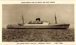 Delcampe - CPA Dampfer SS Rhodesia Castle, Union Castle Line - Sonstige & Ohne Zuordnung