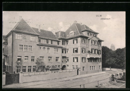 Delcampe - AK Ulm, Johanneum Mit Strasse Aus Der Vogelschau - Ulm