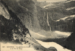 Delcampe - CPA Gavarnie Vue Generale Du Cirque Et Du Pont De Neige - Gavarnie