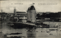 Delcampe - CPA Saint Servan La Tour Solidor Vue Du Fort De La Cite - Saint Servan
