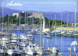Delcampe - CPM La Cote D'Azur Inoubliable French Riviera Antibes A M Le Port Et Le Fort Carre - Cap D'Antibes - La Garoupe