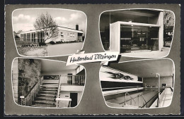 Delcampe - AK Ditzingen, Hallenbad In Vier Ansichten - Ditzingen