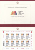 Delcampe - Monaco 360° Expo 2020 DUBAI  Feuillet N° 3224.   Dans Pochette Suédine - Autres & Non Classés