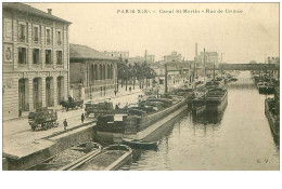 Delcampe - 75019 . N° 41068 . Paris. Canal St Martin.rue De Crimée.peniches.en L Etat - Paris (19)