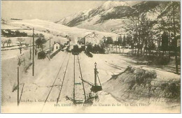 Delcampe - 05.EMBRUN.LIGNE DE CHEMIN DE FER.LA GARE,L'HIVER.TRAIN - Embrun