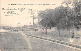 Delcampe - GUINEE FRANCAISE - CONAKRY - L'ENTREE DU BOULEVARD MARITIME PRES DU WHARF - Französisch-Guinea