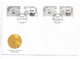Delcampe - SCHWEIZ / 1997, Mi. 1623/1624 Zusammen Mit Parallelausgabe Schweden Mi. 2025/2026 "Nobelpreis" FDC (11057) - FDC