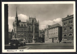 Delcampe - AK Oldenburg I. O., Markt Mit Denkmal - Oldenburg