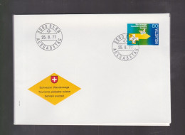 Delcampe - FDC Suisse  Année 1977    Premier Jour D ' émission  Bern   Tourisme Pédestre Suisse - FDC