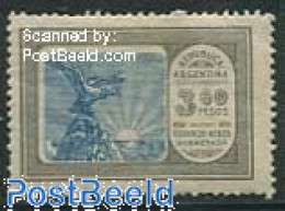 Delcampe - Argentina 1928 3.60P, Stamp Out Of Set, Unused (hinged), Nature - Birds - Birds Of Prey - Ungebraucht