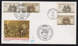 Delcampe - Deutsche Einwanderung In Amerika , FDC   (8992) - Joint Issues