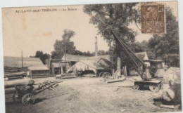 Delcampe - CPA AILLANT-SUR-THOLON  LA SCIERIE  ECRITE - Aillant Sur Tholon
