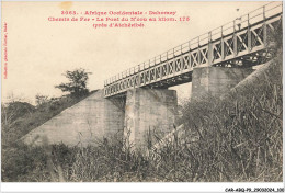 Delcampe - CAR-ABQP9-0681-DAHOMEY - Afrique Occidentale - Dahomey - Chemin De Fer - Le Pont Du N'zou Au Kilom - Dahomey