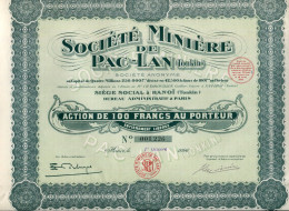Delcampe - Société MINIÈRE De PAC-LAN (Tonkin) - Mines