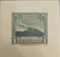 Delcampe - O) 1935 EL SALVADOR, PROOF, COLUMBIAN BANK NOTE, VOLCANO OF IZALCO, XF - El Salvador