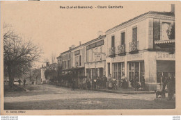Delcampe - 47) SOS - LOT ET GARONNE - COURS GAMBETTA - ANIMATION - EPICERIE - MERCERIE - HABITANTS - EDIT. H. CALVET - ( 2 SCANS ) - Other & Unclassified