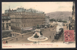 Delcampe - CPA Valence, Vue Générale De La Place De La Rèpublique - Valence