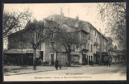 Delcampe - CPA Nyons, Champ De Mars Et Avenue Paul Laurens - Nyons