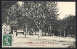 Delcampe - CPA Nyons, Place Du Champ-de-Mars - Nyons