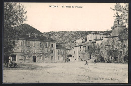 Delcampe - CPA Nyons, La Place Du Foussat - Nyons