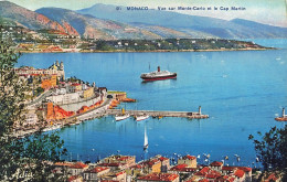 Delcampe - [-30%] MONACO - Monaco - Vue Sur Monte-Carlo Et Le Camp Martin - Carte Postale Ancienne - Monte-Carlo